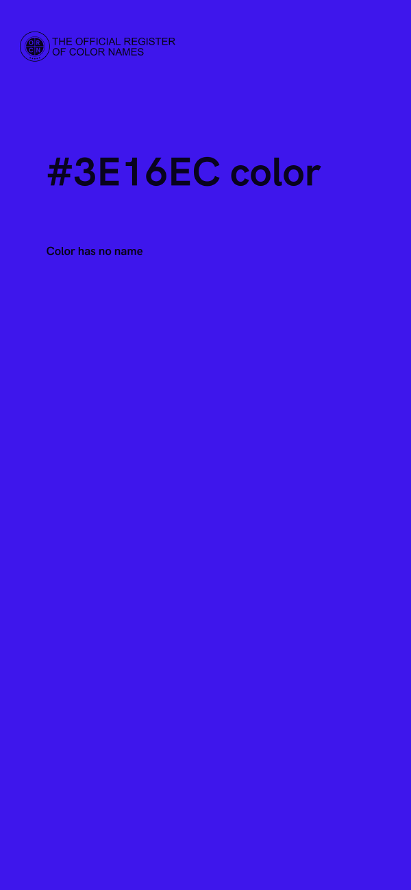 #3E16EC color image