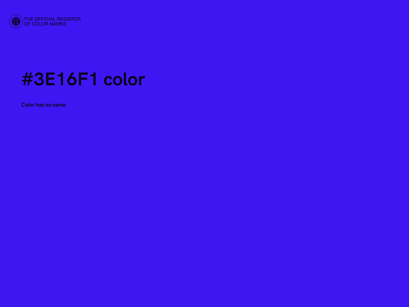 #3E16F1 color image