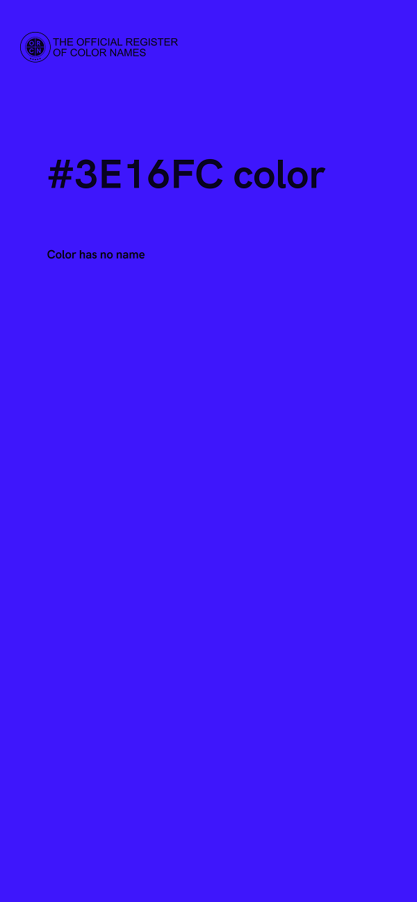 #3E16FC color image