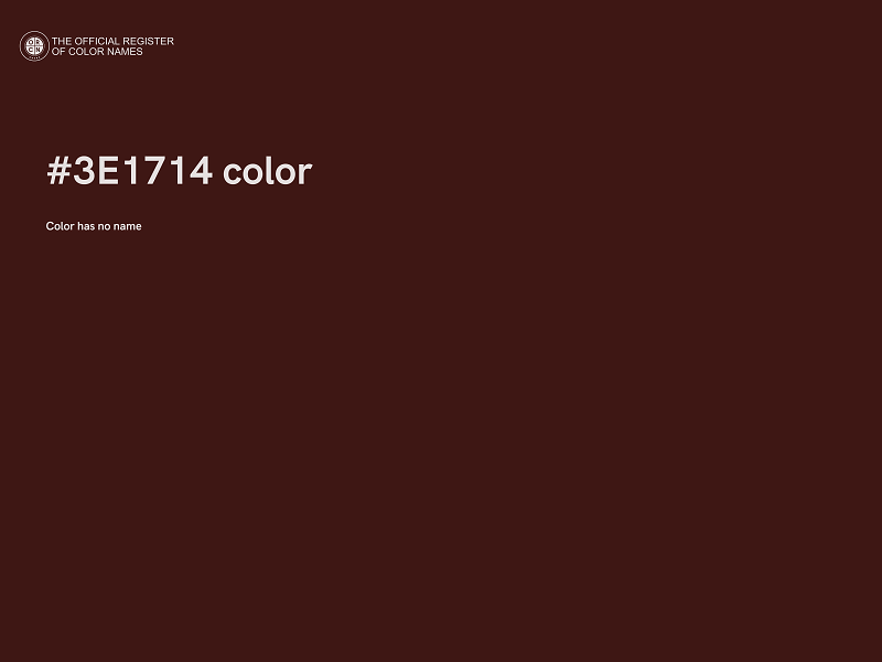 #3E1714 color image