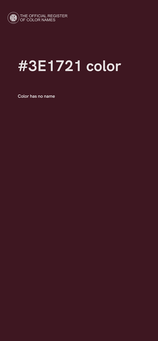 #3E1721 color image