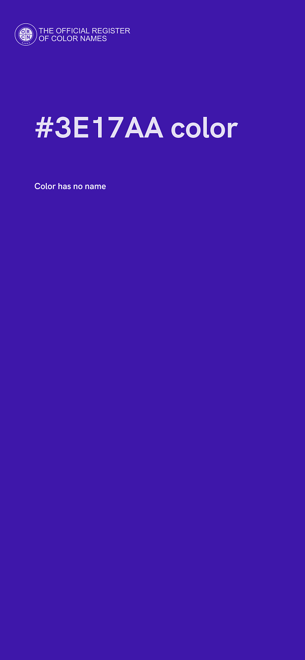 #3E17AA color image