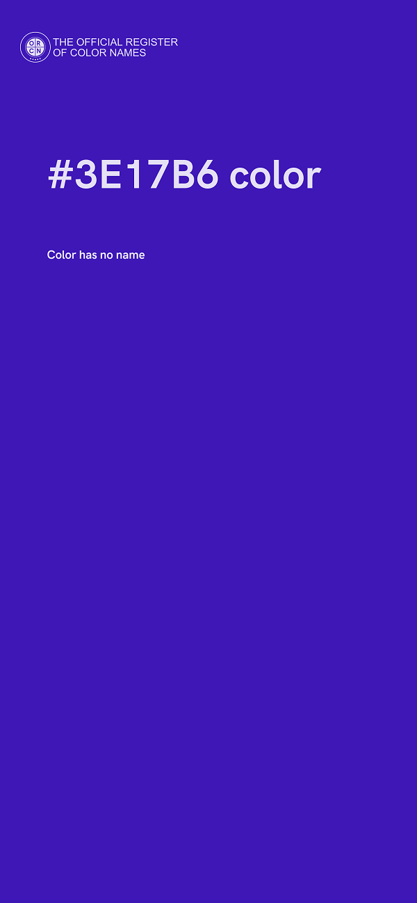 #3E17B6 color image