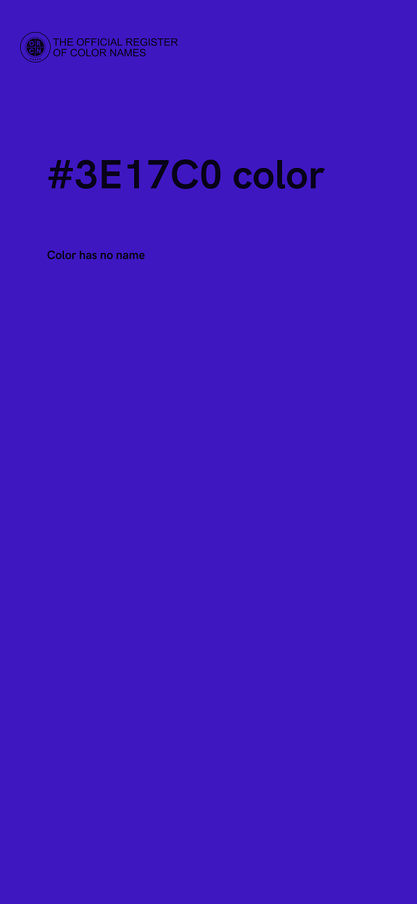 #3E17C0 color image