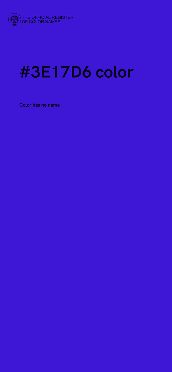 #3E17D6 color image