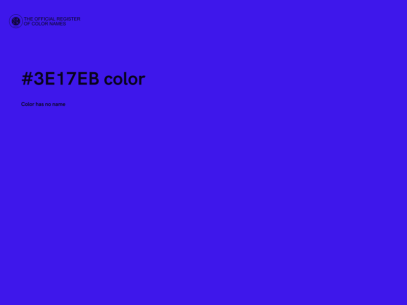 #3E17EB color image