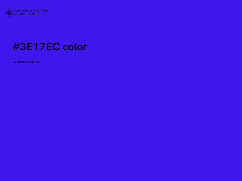 #3E17EC color image