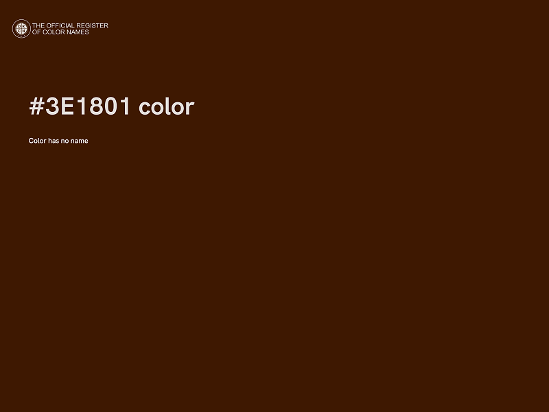 #3E1801 color image