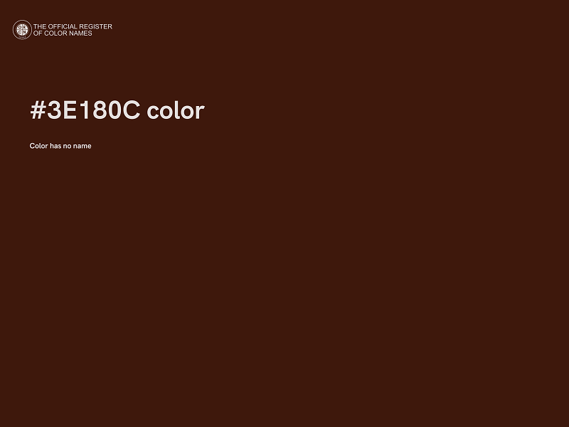 #3E180C color image