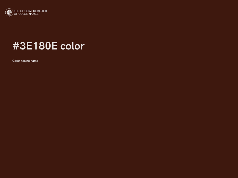 #3E180E color image