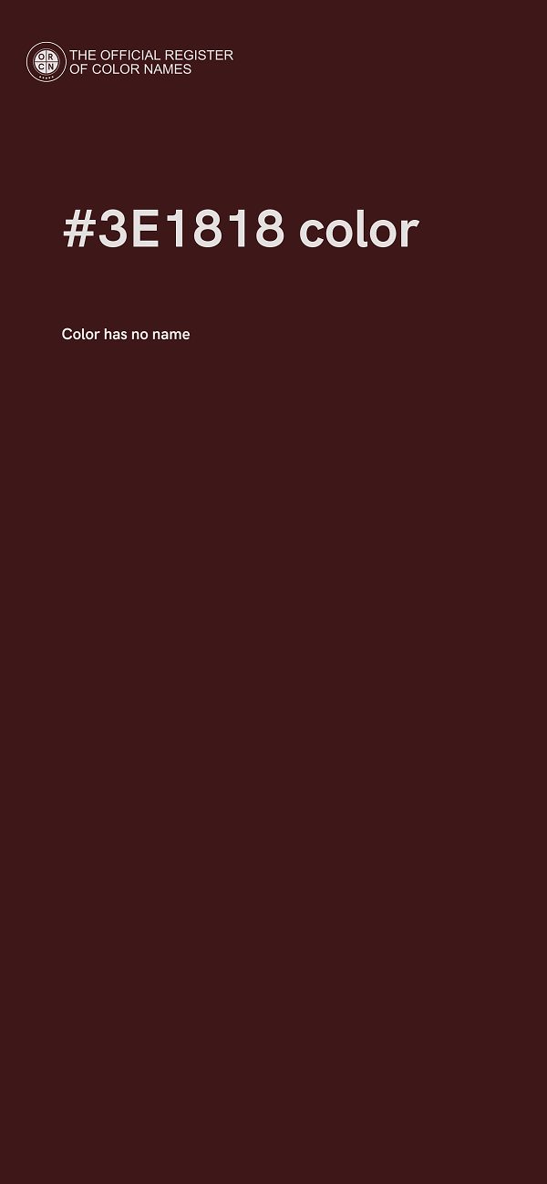 #3E1818 color image