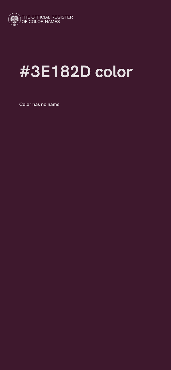 #3E182D color image