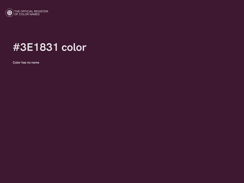 #3E1831 color image