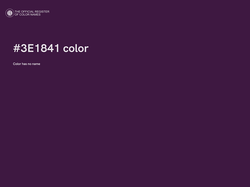 #3E1841 color image