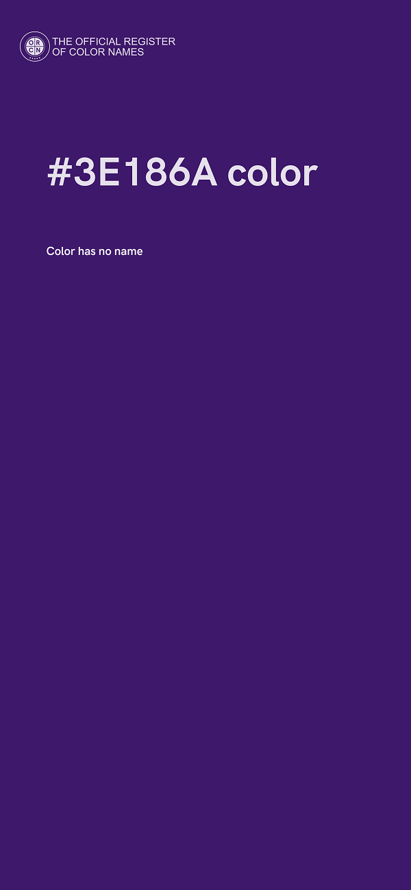 #3E186A color image