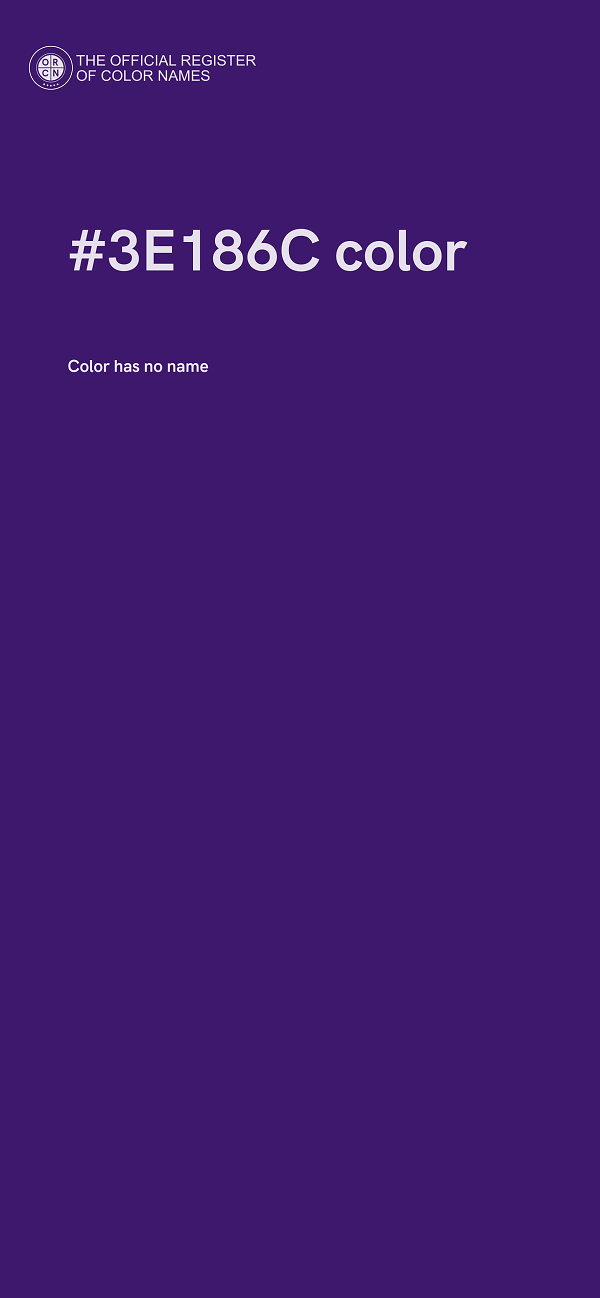 #3E186C color image