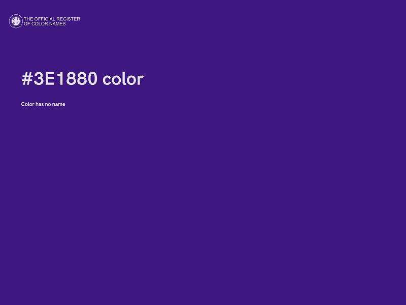 #3E1880 color image