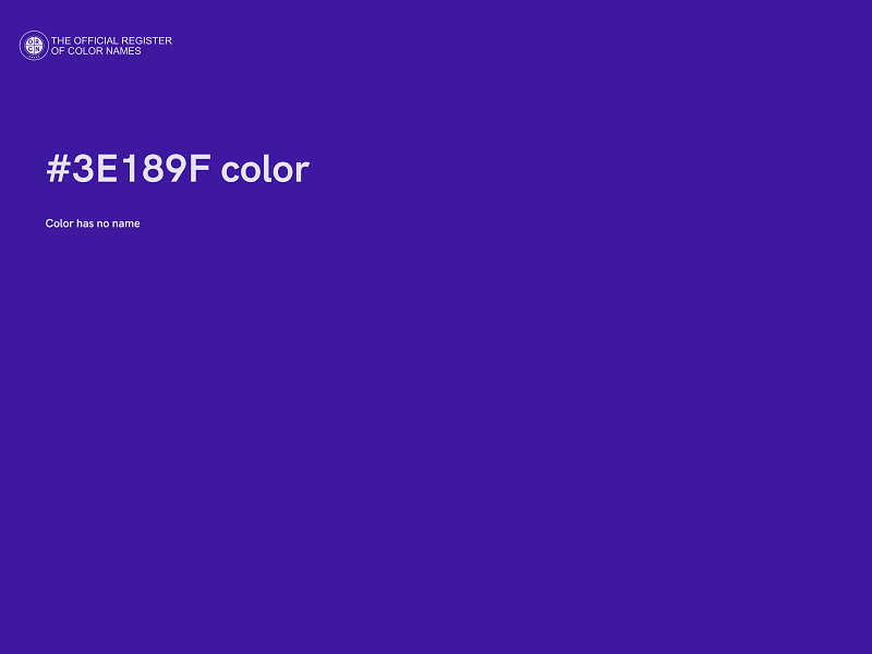 #3E189F color image