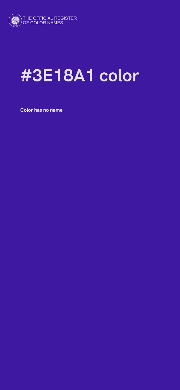 #3E18A1 color image
