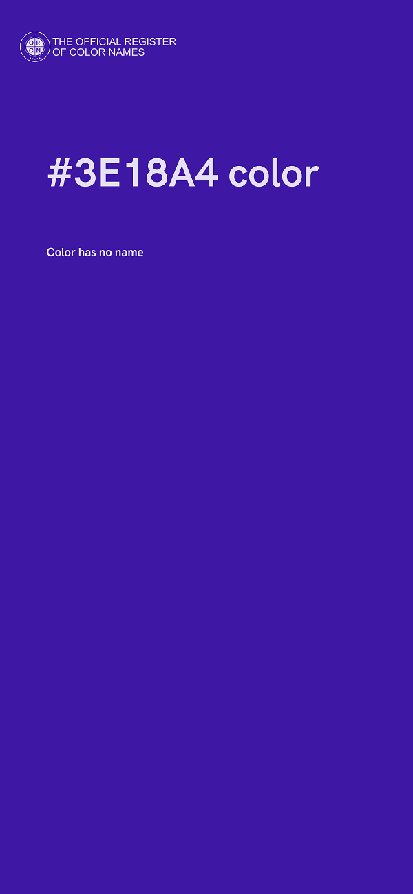 #3E18A4 color image