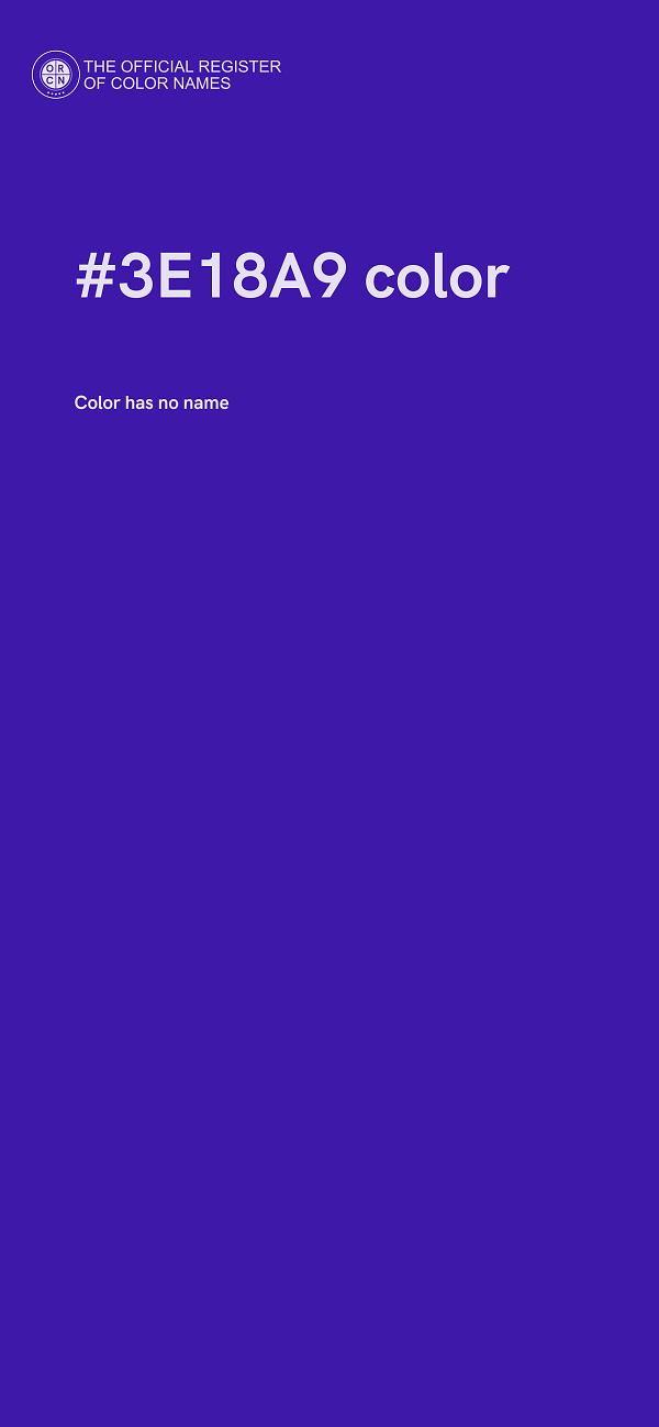 #3E18A9 color image