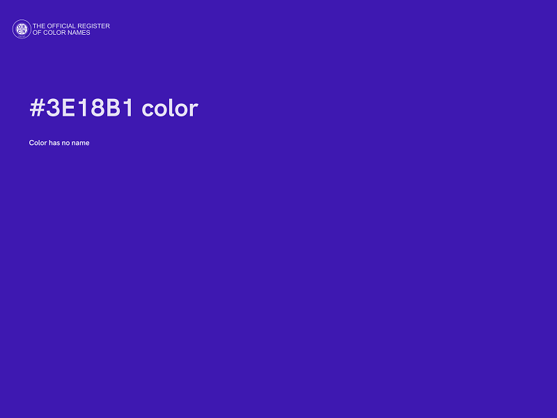 #3E18B1 color image