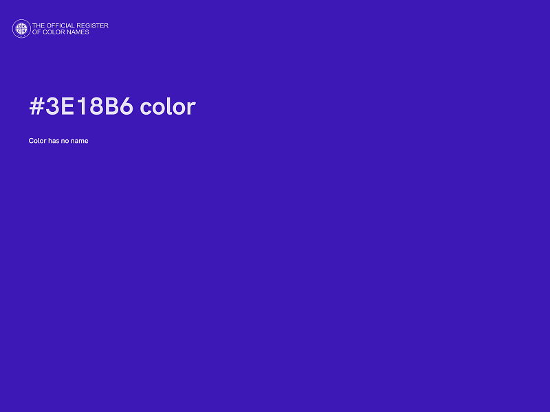 #3E18B6 color image