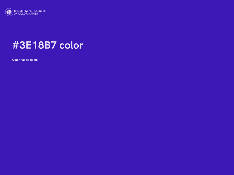 #3E18B7 color image