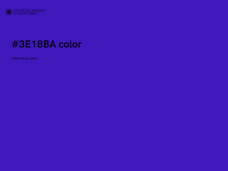 #3E18BA color image