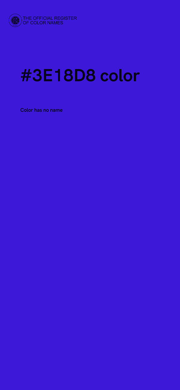#3E18D8 color image