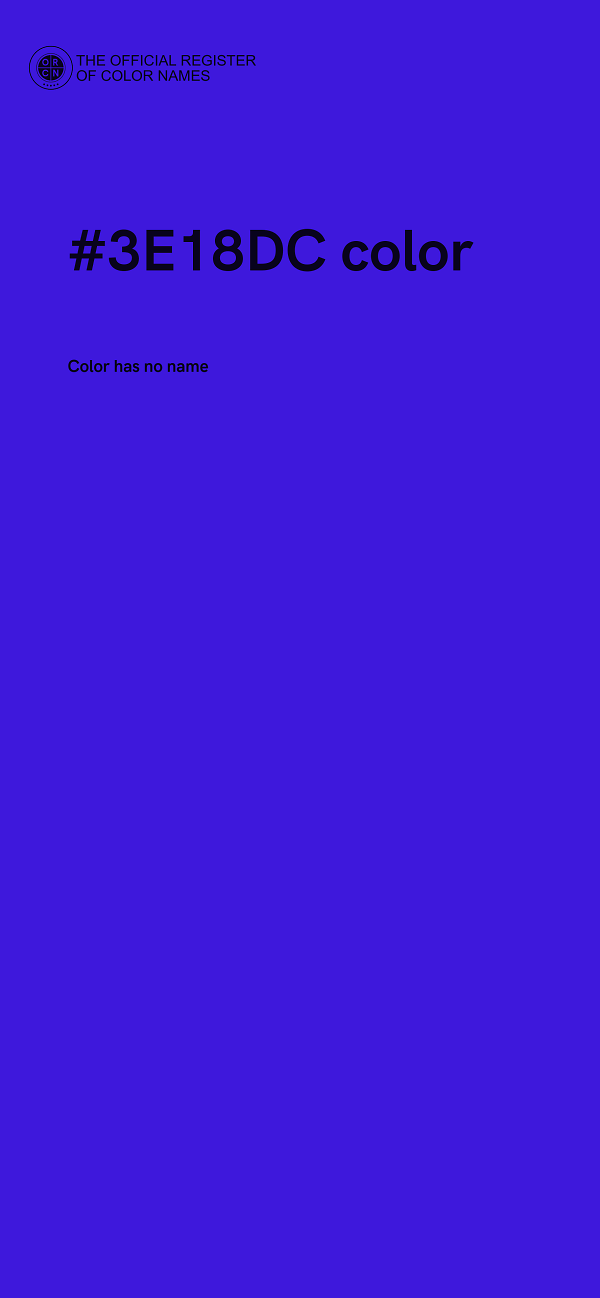 #3E18DC color image