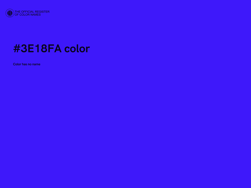 #3E18FA color image