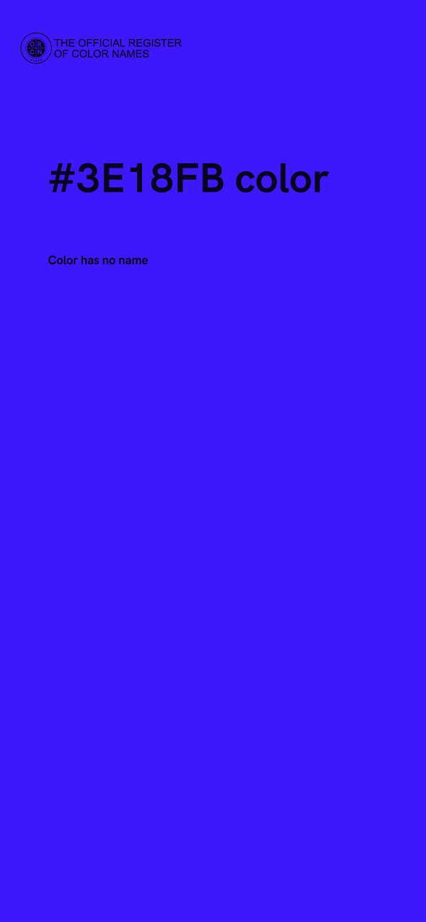 #3E18FB color image