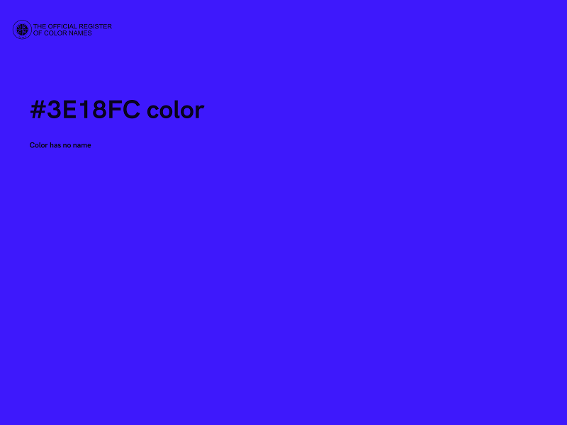 #3E18FC color image