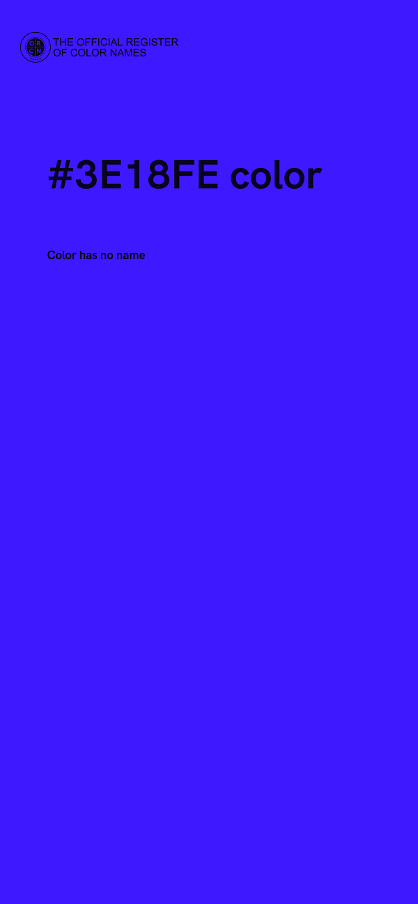 #3E18FE color image