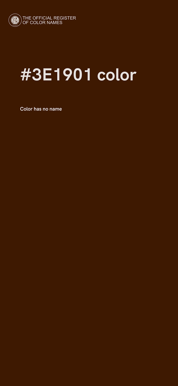 #3E1901 color image