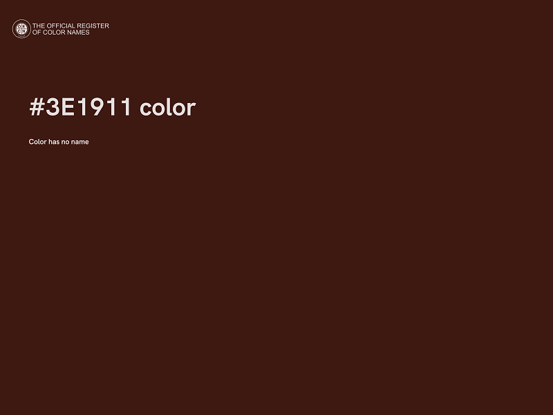#3E1911 color image