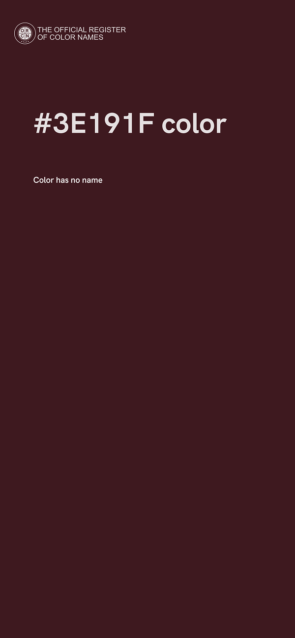 #3E191F color image