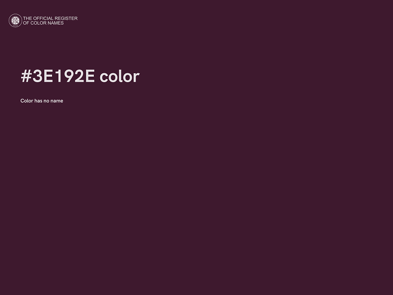 #3E192E color image