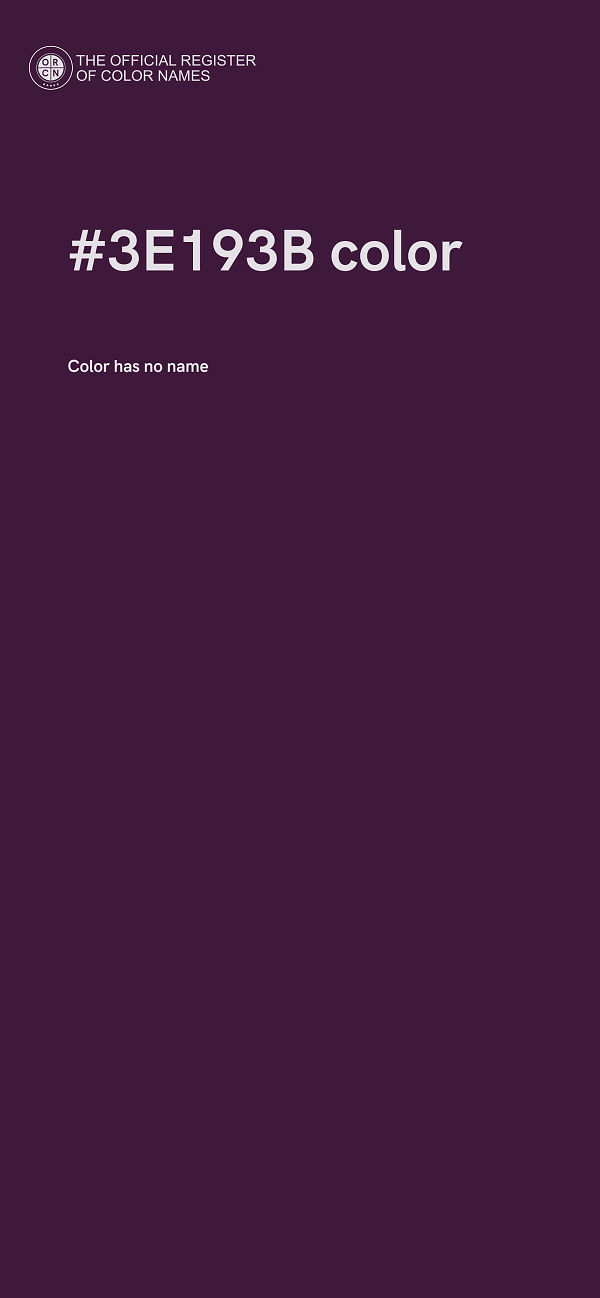 #3E193B color image