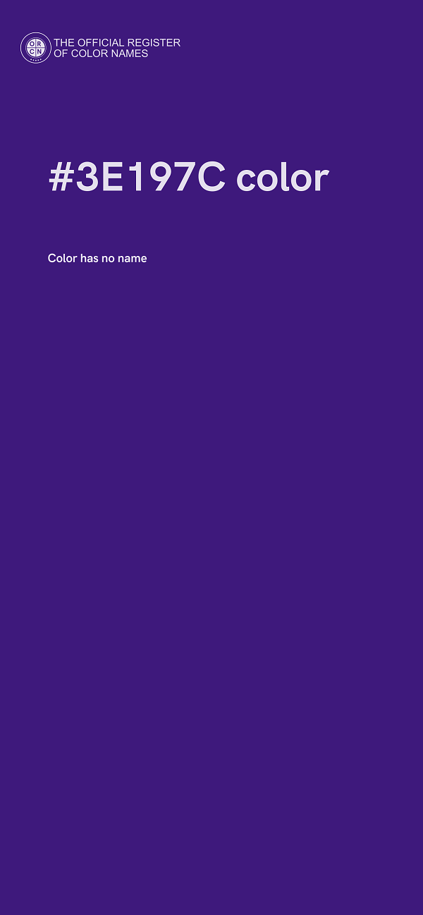 #3E197C color image