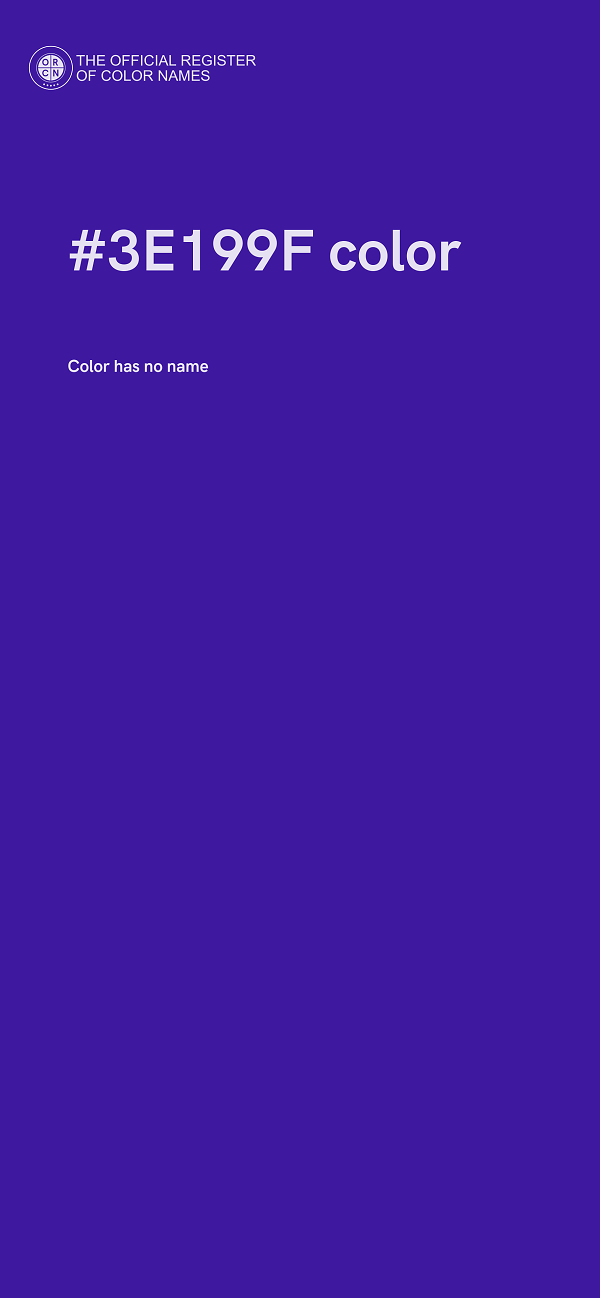 #3E199F color image