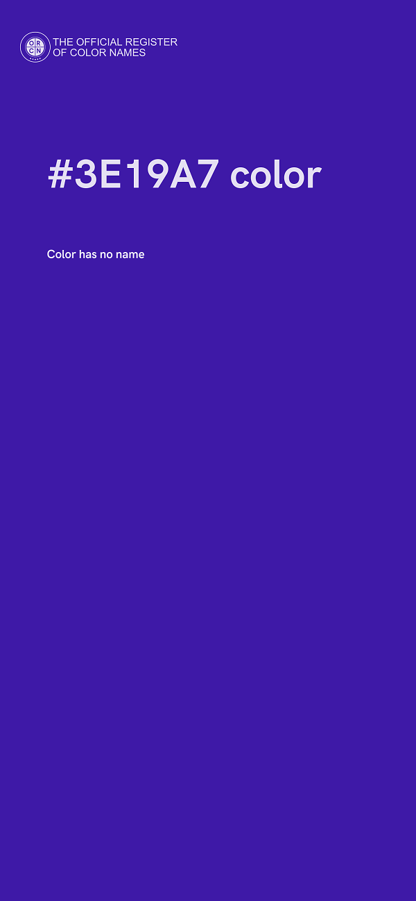 #3E19A7 color image