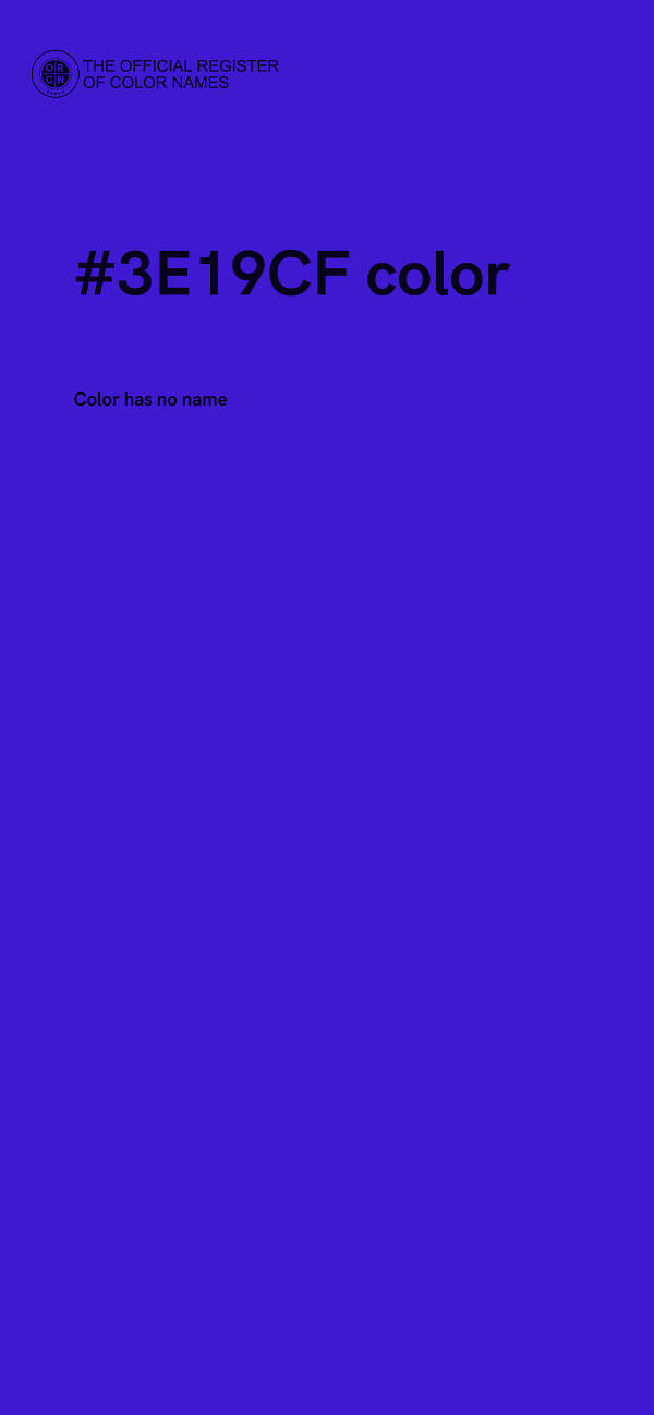 #3E19CF color image