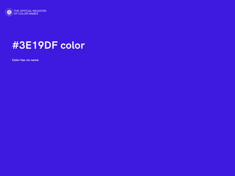 #3E19DF color image