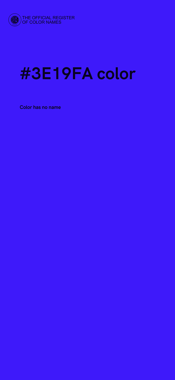 #3E19FA color image