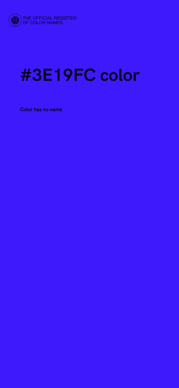 #3E19FC color image