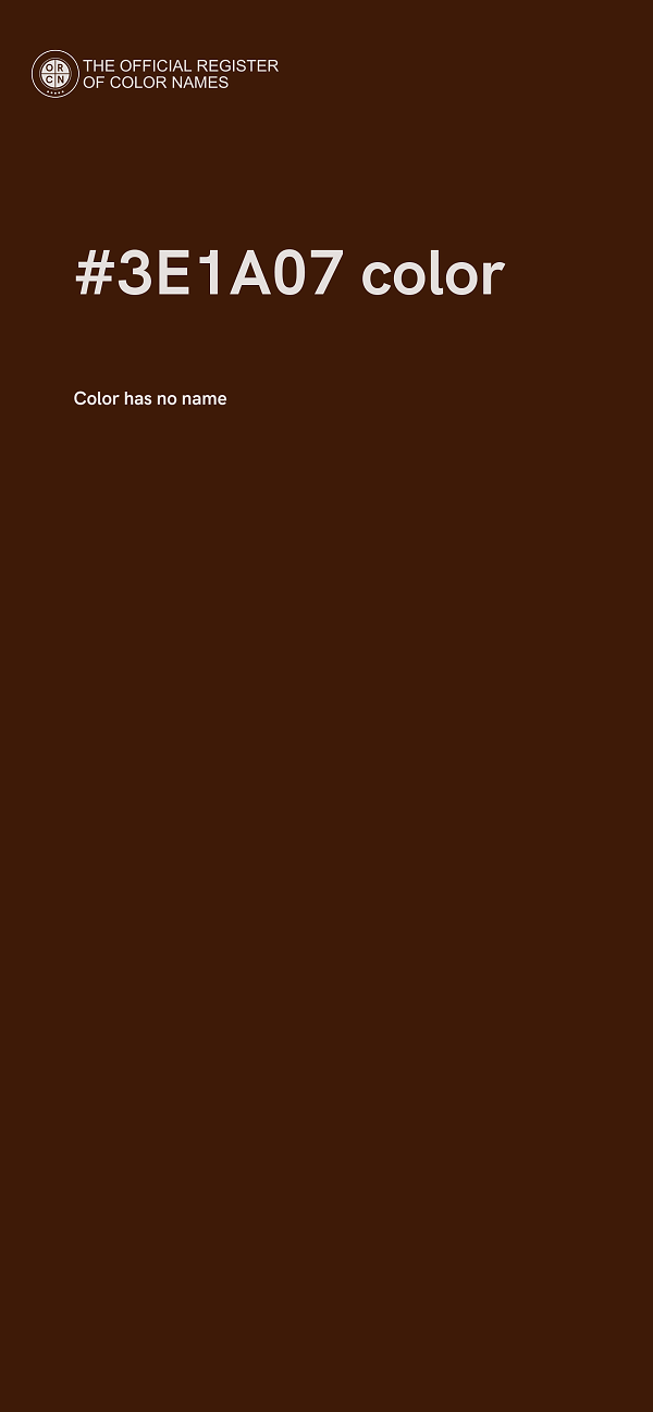 #3E1A07 color image