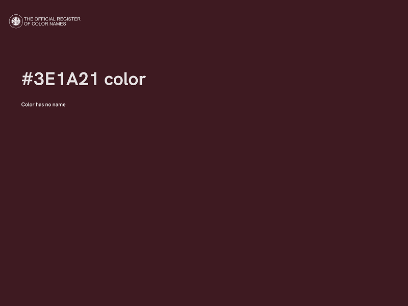 #3E1A21 color image