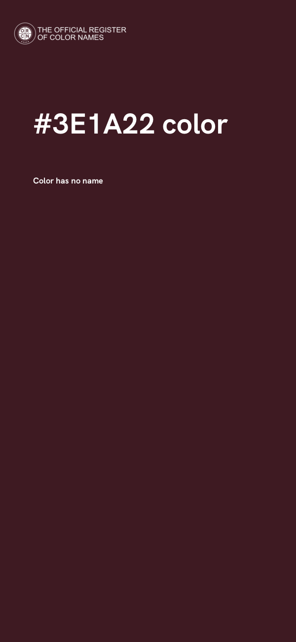 #3E1A22 color image